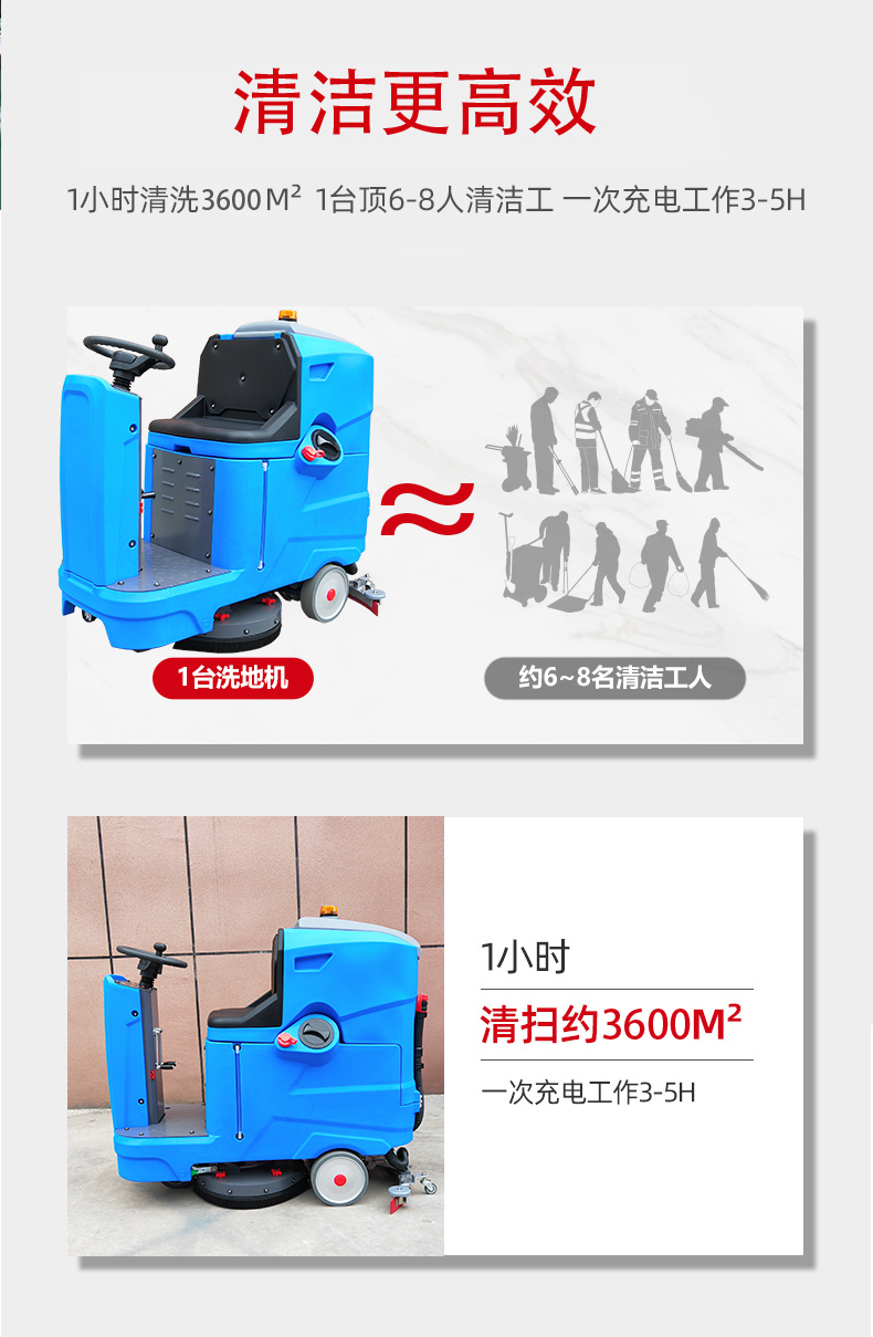 黄浦驾驶式洗地机更适合用在高铁站
